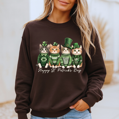 Lucky Cats St. Patrick’s Day Sweatshirt 🍀🐱