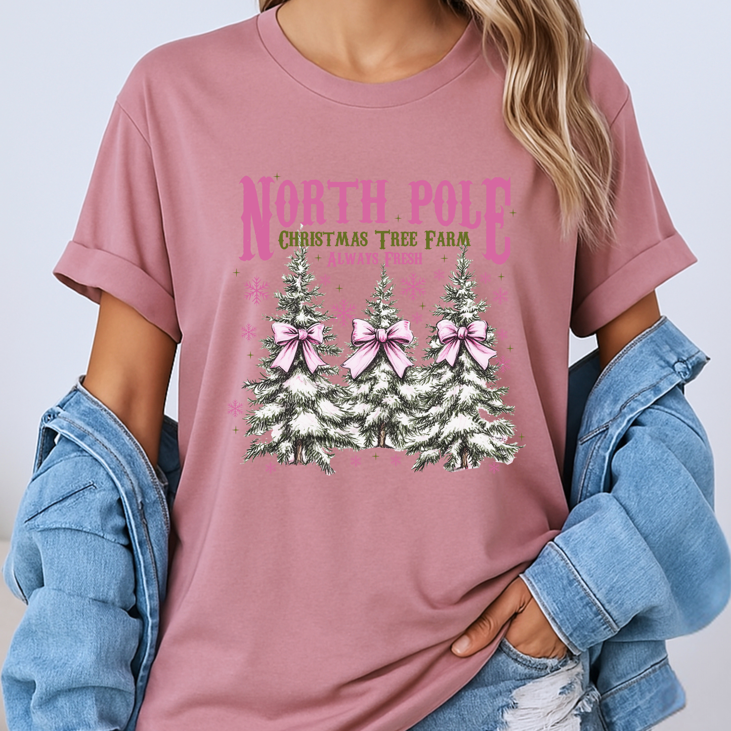 🌲❄️ North Pole Tree Farm ❄️🌲  100% Organic Cotton T-Shirt