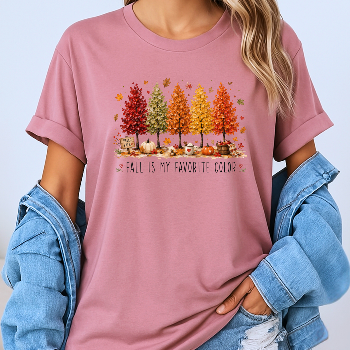 🍂🎨 Fall Is My Favourite Colour Cotton T-Shirt 🍁✨