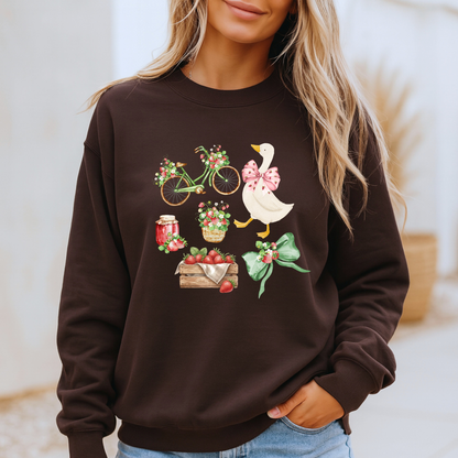 Strawberry Goose Cottage 🍓🪿 Sweatshirt