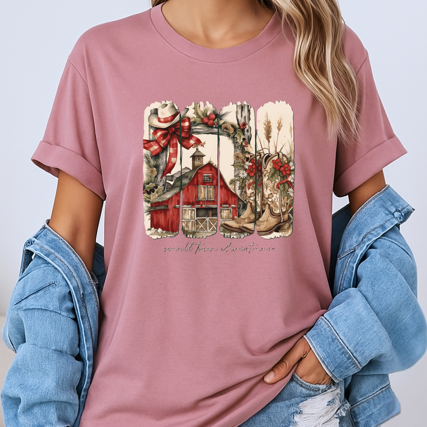 🎄🏘️ Small Town Christmas ✨ 100% Organic Cotton T-Shirt