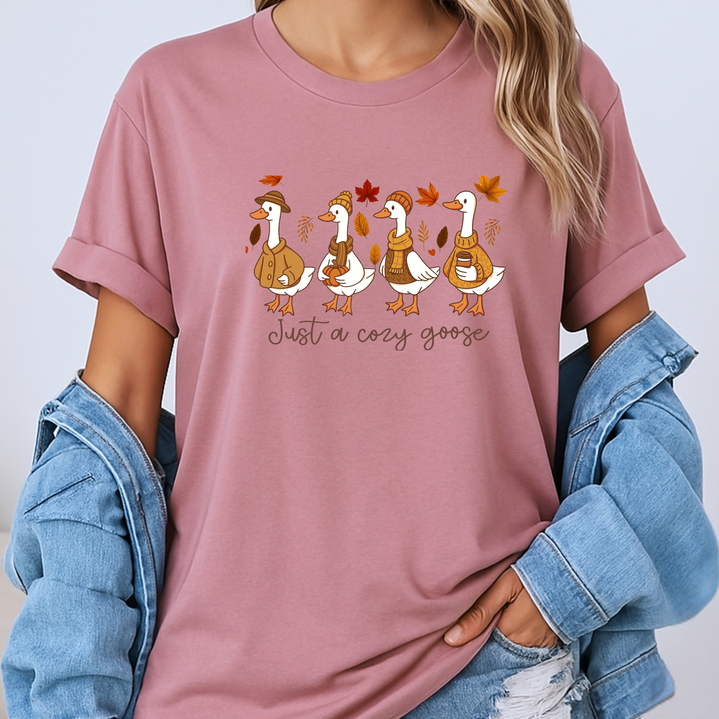 Just a Cozy Goose - 100% Organic cotton T-shirt