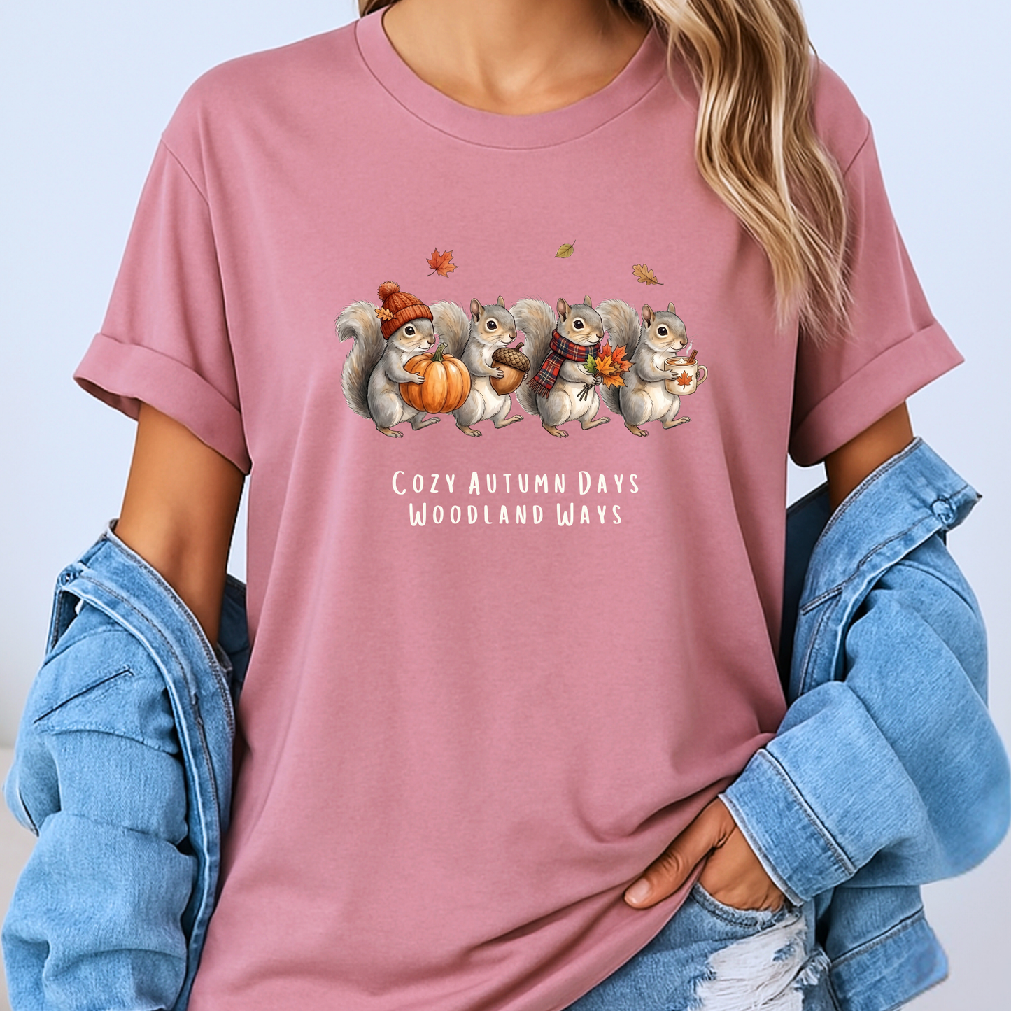 🐿️ Cozy Autumn Days Woodland Ways T-Shirt 🍂🎃