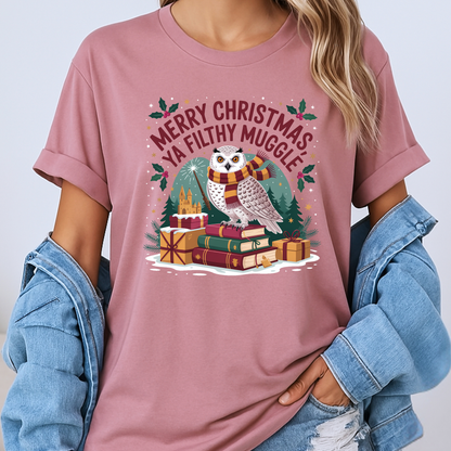 🧙‍♂️🎄 Filthy Muggle Christmas 🎄🧙‍♂️  100% Organic Cotton T-Shirt