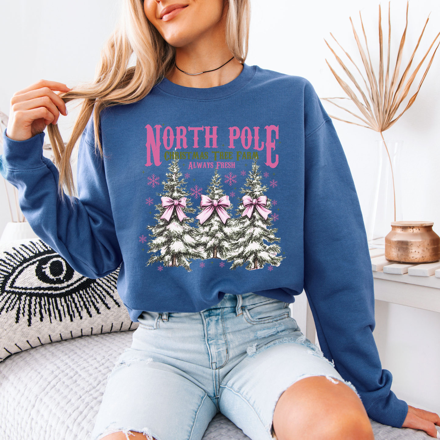🌲❄️ North Pole Tree Farm ❄️🌲 Organic Cotton Sweatshirt