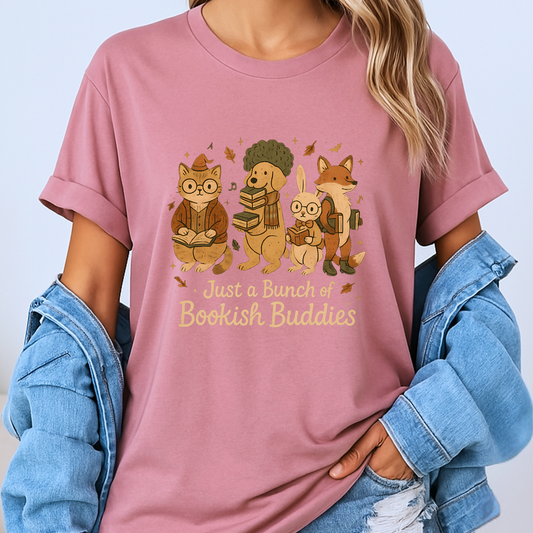 📚 Bookish Buddies Cozy Reader 100% Organic Cotton T-Shirt