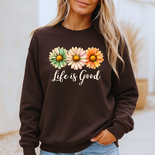 Life Is Good Daisy Sweatshirt 🌼