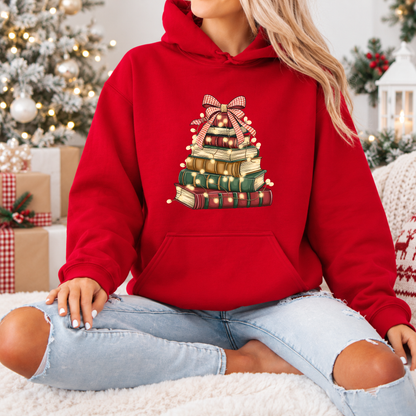 A Very Bookish Christmas 🎄📚  Premium Christmas Hoodie