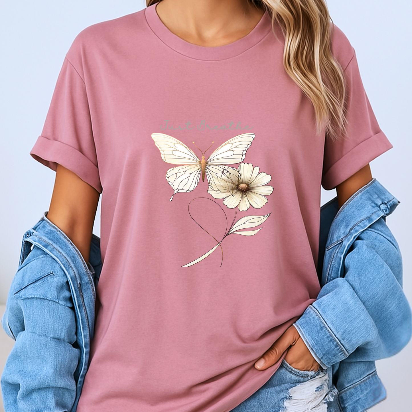 Just Breathe Butterfly & Bloom Hoodie 🦋🌼