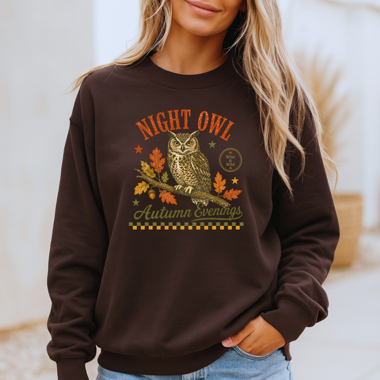 🦉 Night Owl Autumn Evenings Sweatshirt 🍂✨