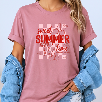 🍒🎀 Sweet Summer Cherry T-Shirt ☀️✨