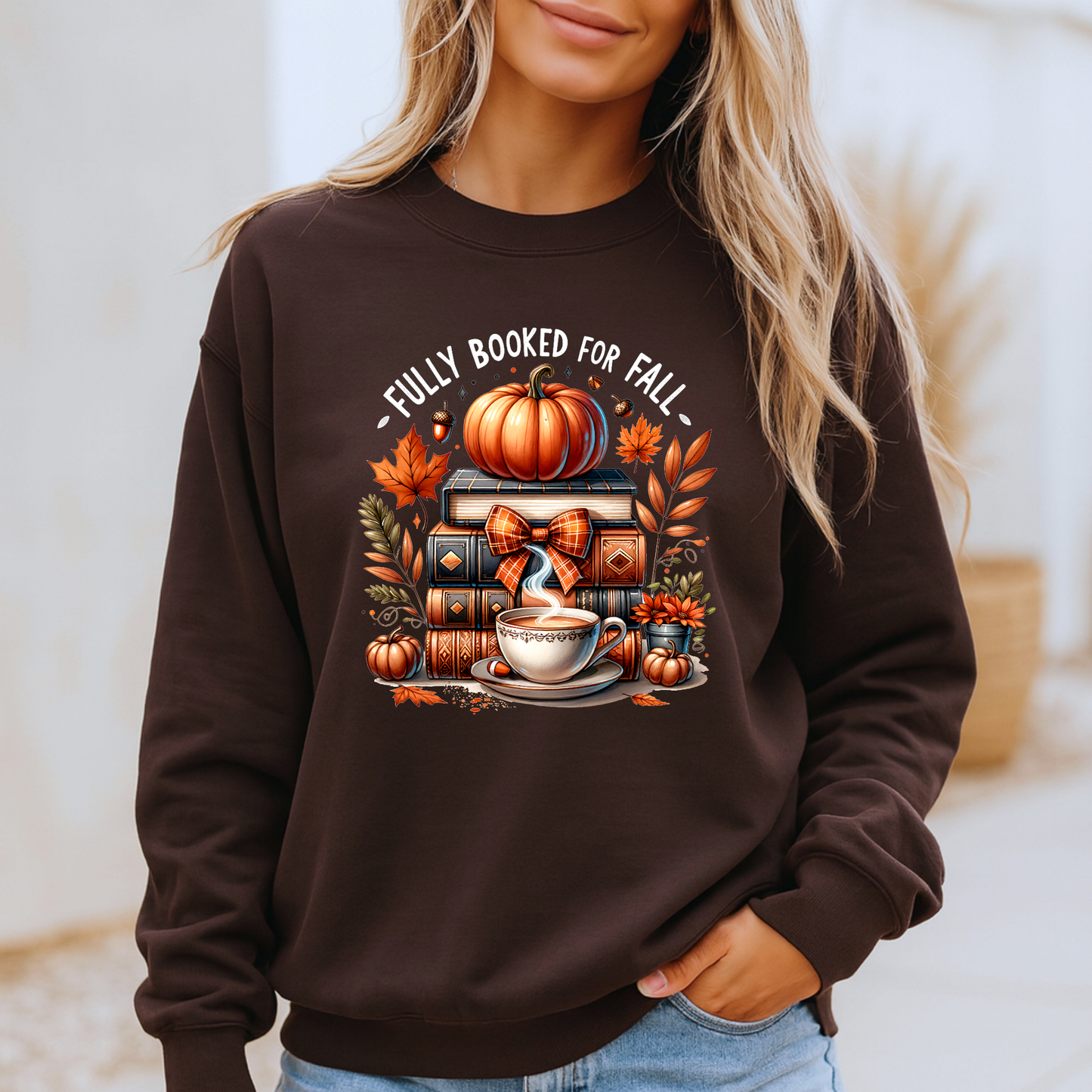 🍂📚 Fully Booked for Fall Sweatshirt 🎃☕