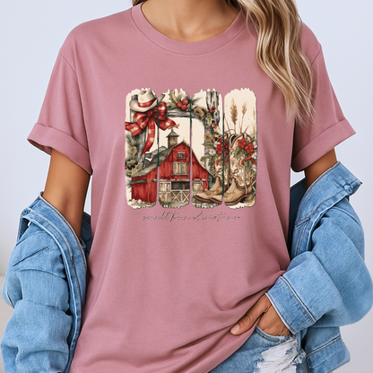 🎄🏘️ Small Town Christmas ✨ 100% Organic Cotton T-Shirt