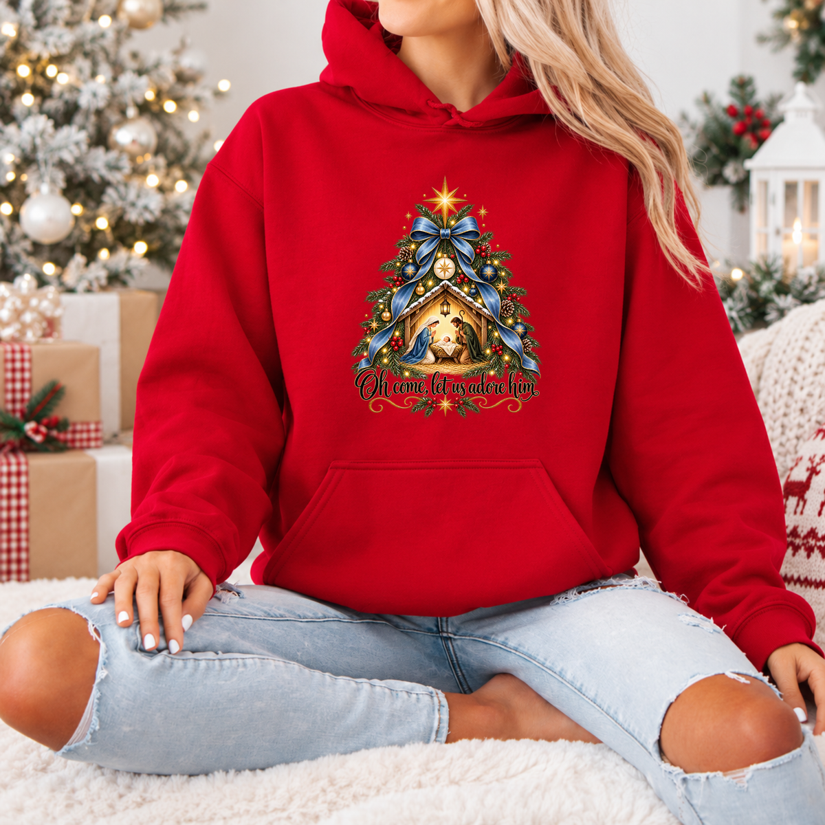 The Miracle of Christmas 🌟  Premium Christmas Hoodie