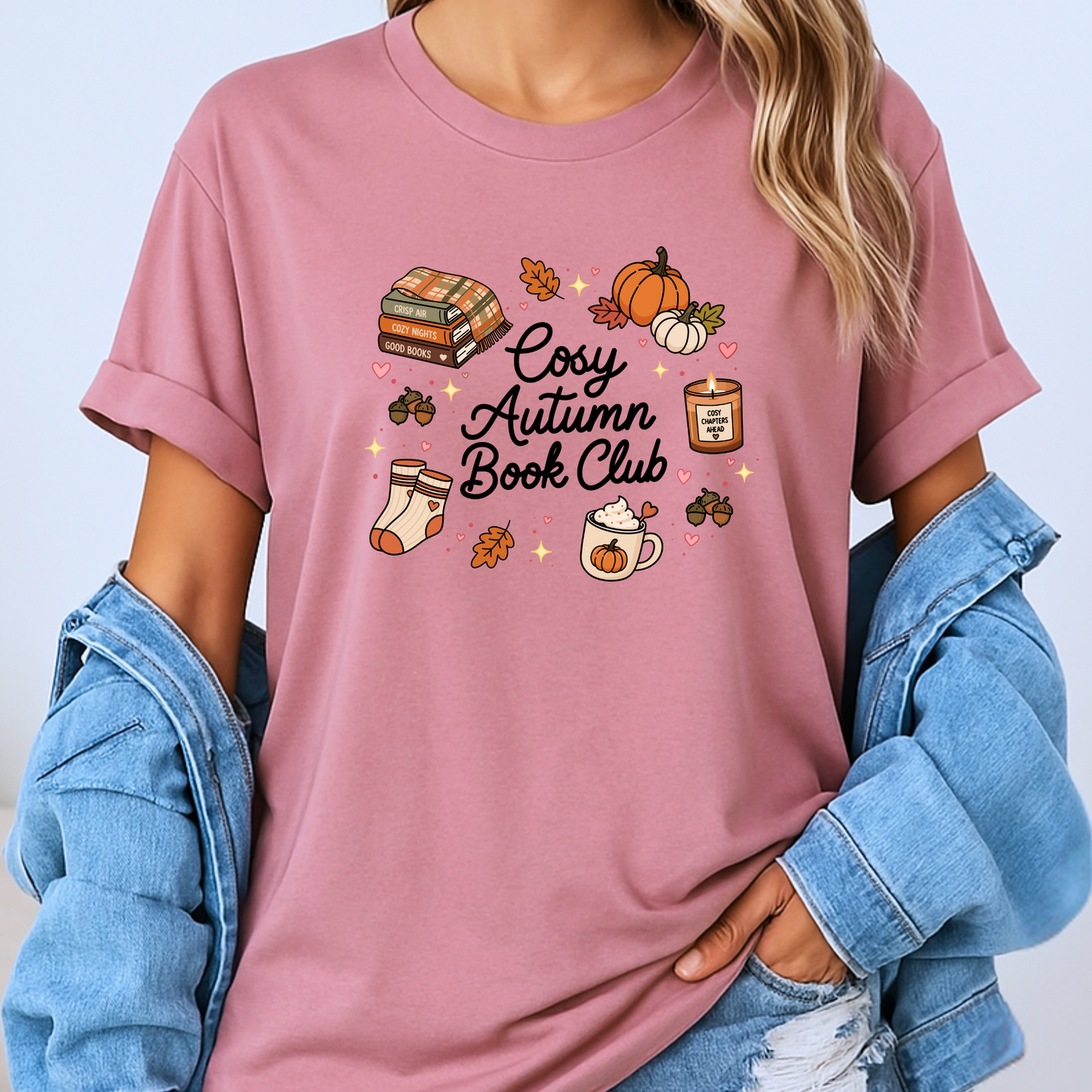 Cosy Autumn Book Club T-Shirt 📚🍂