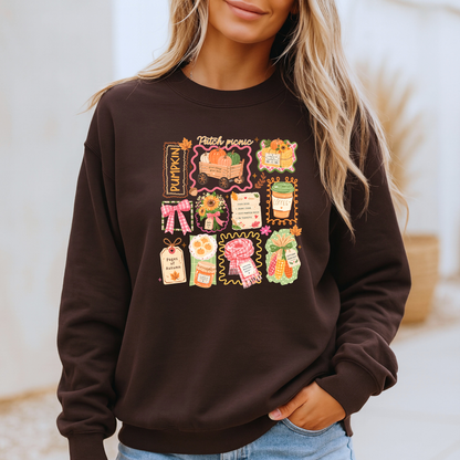 Pumpkin Patch Picnic Autumn Sweatshirt 🎃🍂