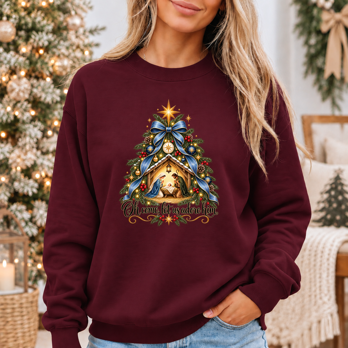 The Miracle of Christmas 🌟  Cosy Christmas Sweatshirt