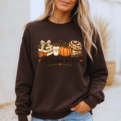 🍂 All Booked for Fall Bookish Sweatshirt 📚✨