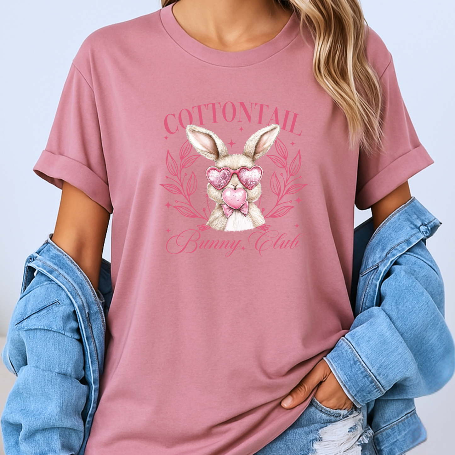 Cottontail Bunny Club T-shirt 🐰💗🌸✨