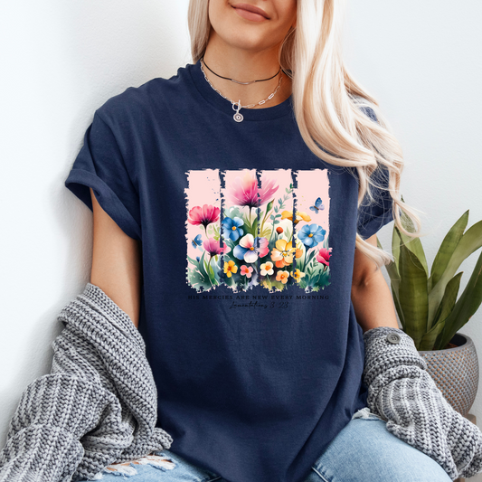 Floral Breeze T-shirt 100% Organic Cotton
