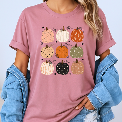 🎃🍂 Pumpkin Patch Cuties Cotton T-Shirt 🧡✨