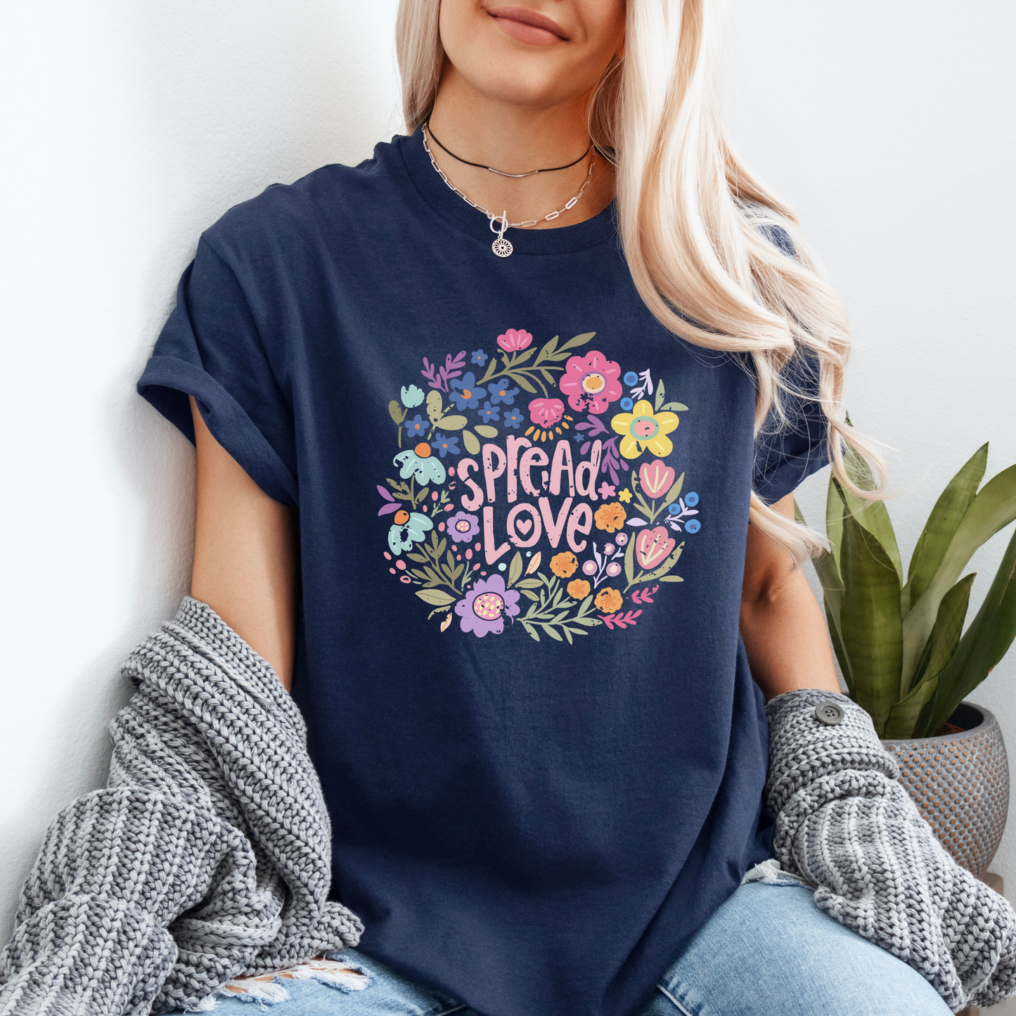 Spread Love  T-shirt 100% Organic Cotton