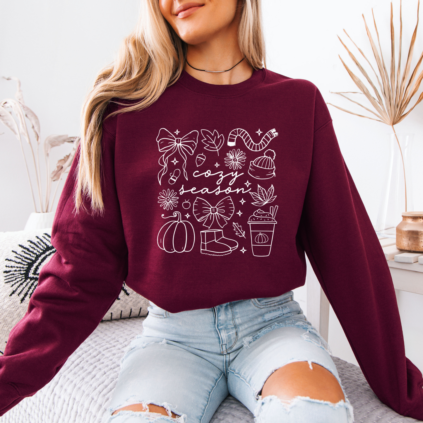 Cozy Season Organic Cotton Crewneck Sweatshirt