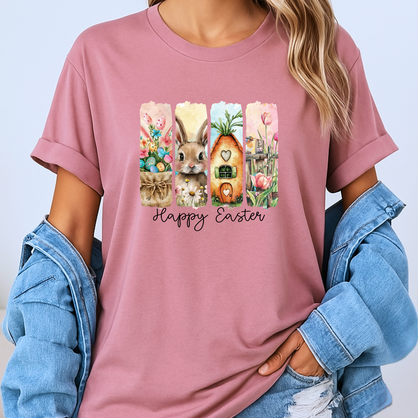 Happy Easter Bunny Graphic T-shirt🐰🌷🥕✨