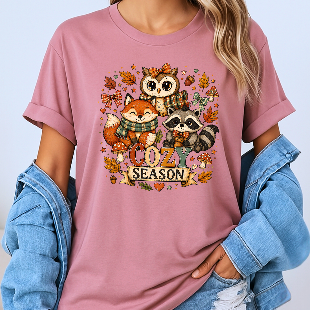 🍂☕ Cozy Season Friends Cotton T-Shirt 🎃✨