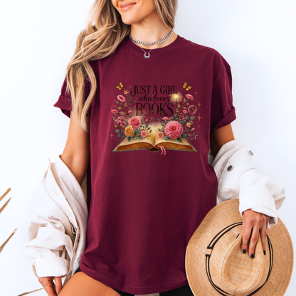 ✨📚Just a Girl Who Loves Books 
 100% Organic Cotton T-Shirt