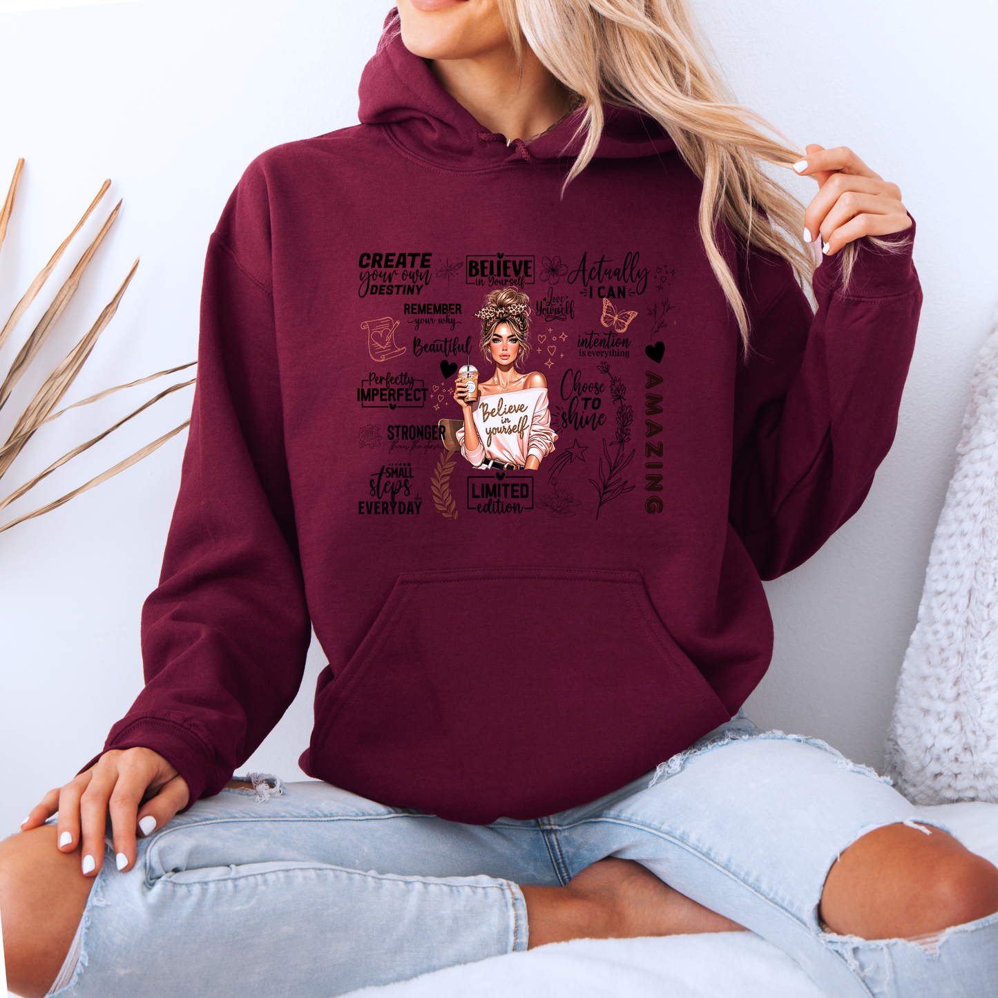 💖Believe in Yourself  Cozy Luxuriously Thick Hoodie✨☕️
