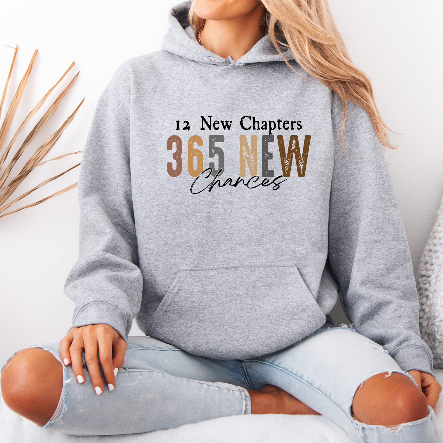 ✨📖 12 New Chapters, 365 New Chances Luxuriously Thick Hoodie✨