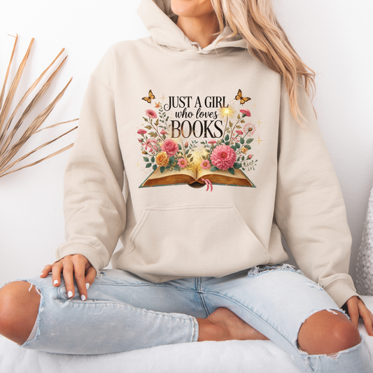 ✨📚 Just a Girl Who Loves Books 
 Luxuriously Thick Hoodie✨