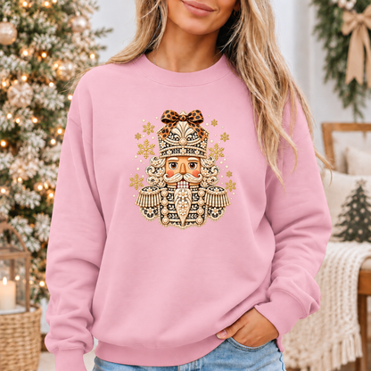 ✨ Golden Bloom Nutcracker❄️ Cosy Christmas Sweatshirt