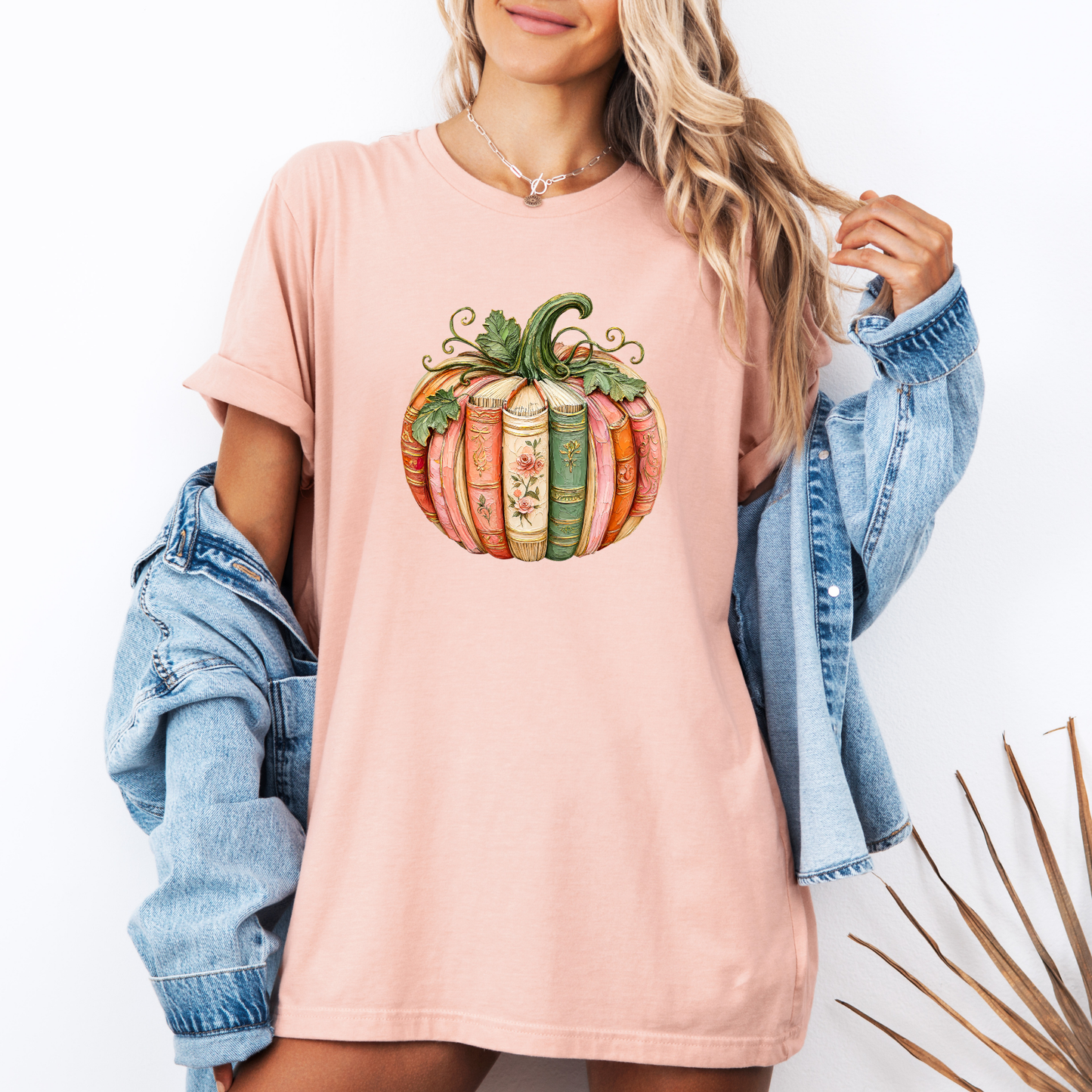 📚 Bookish Pumpkin Autumn T-Shirt 🎃🌸