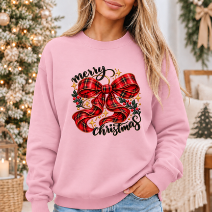 A Tartan Christmas Wish 🎀✨  Cosy Christmas Sweatshirt