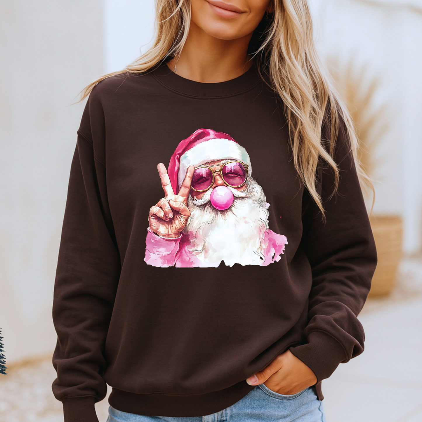 🎅🏻🕶️ Cool Santa ✨  Organic Cotton Sweatshirt