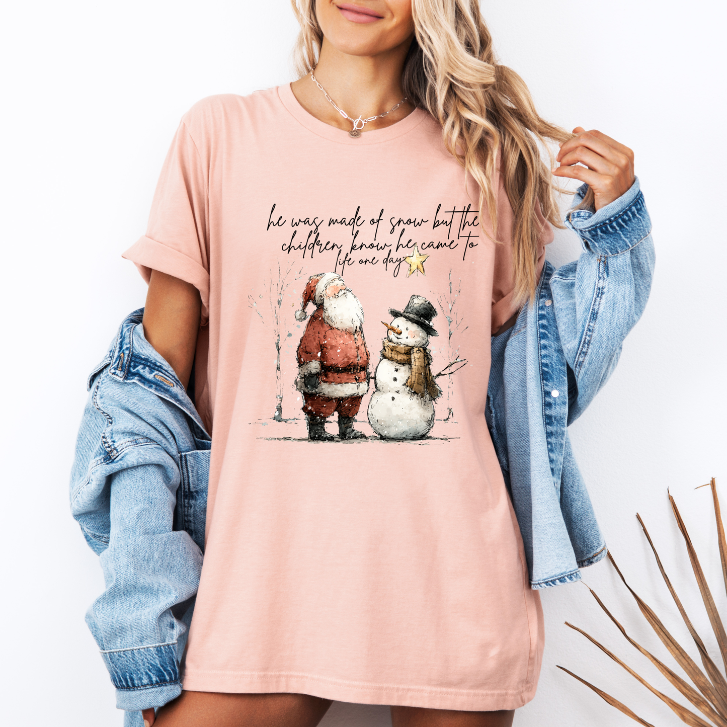 🎅☃️ Santa and Snowman ☃️🎅  100% Organic Cotton T-Shirt