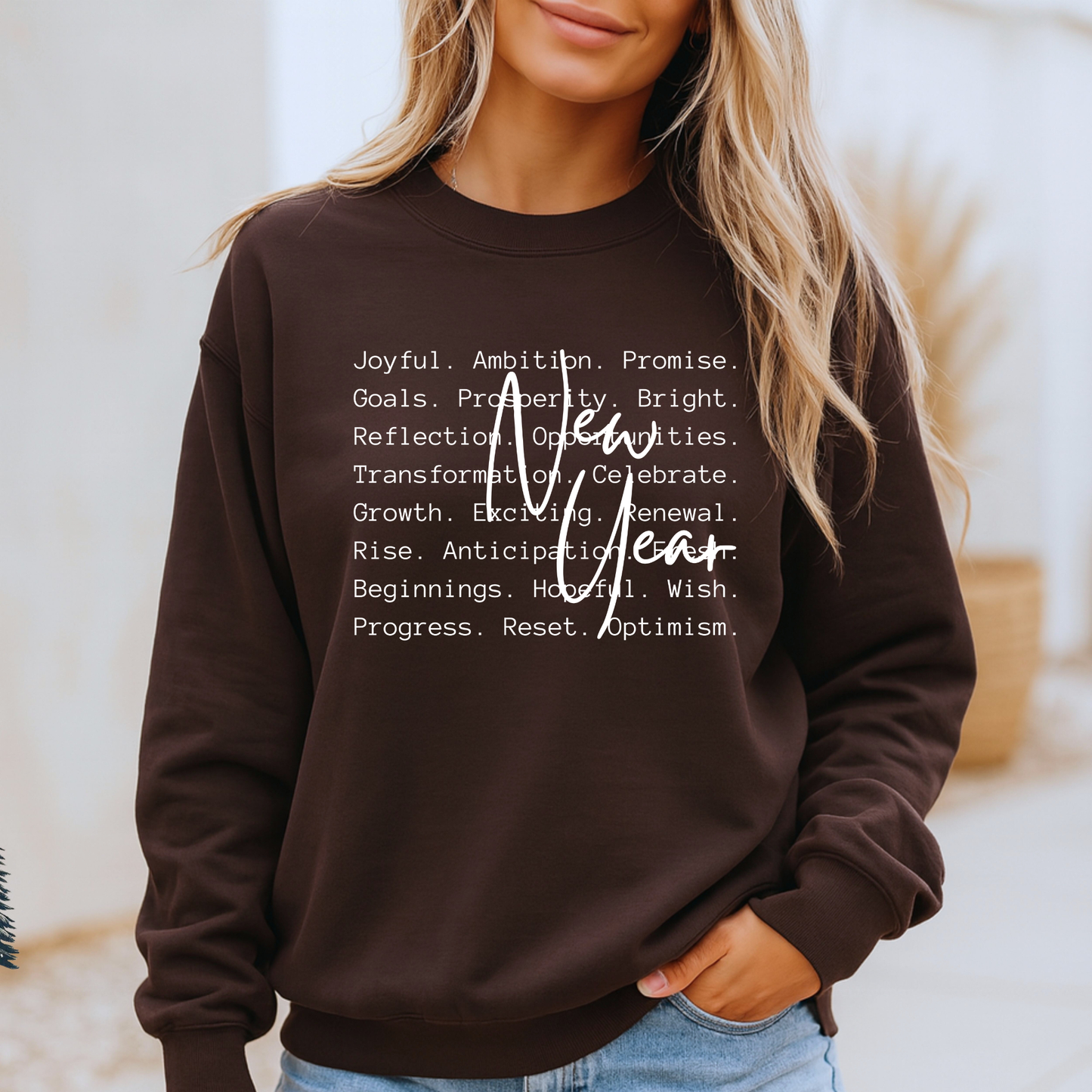 🌸 New Year Affirmations✨ Organic Cotton Sweatshirt