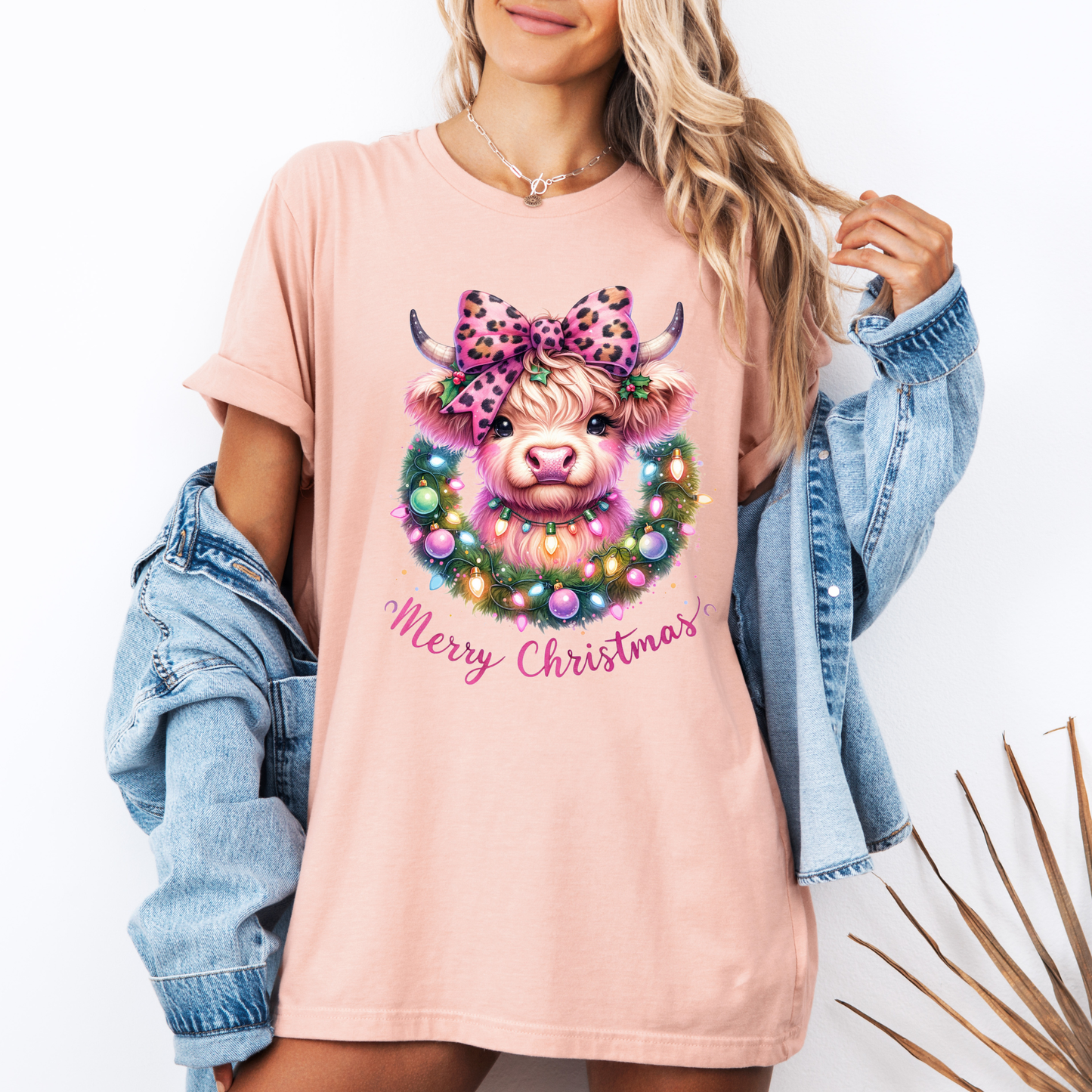 🎀🐮 Coquette Highland Cow 🐮🎀 100% Organic Cotton T-Shirt