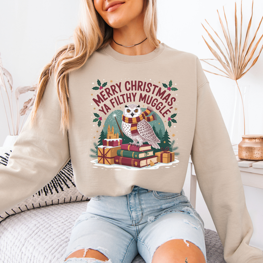 🧙‍♂️🎄 Filthy Muggle Christmas 🎄🧙‍♂️ Organic Cotton Sweatshirt