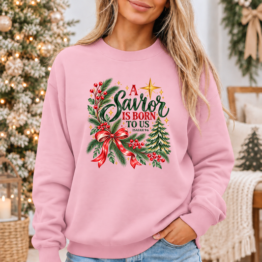 A Saviour is born 🌠🙌 Cosy Christmas Sweatshirt