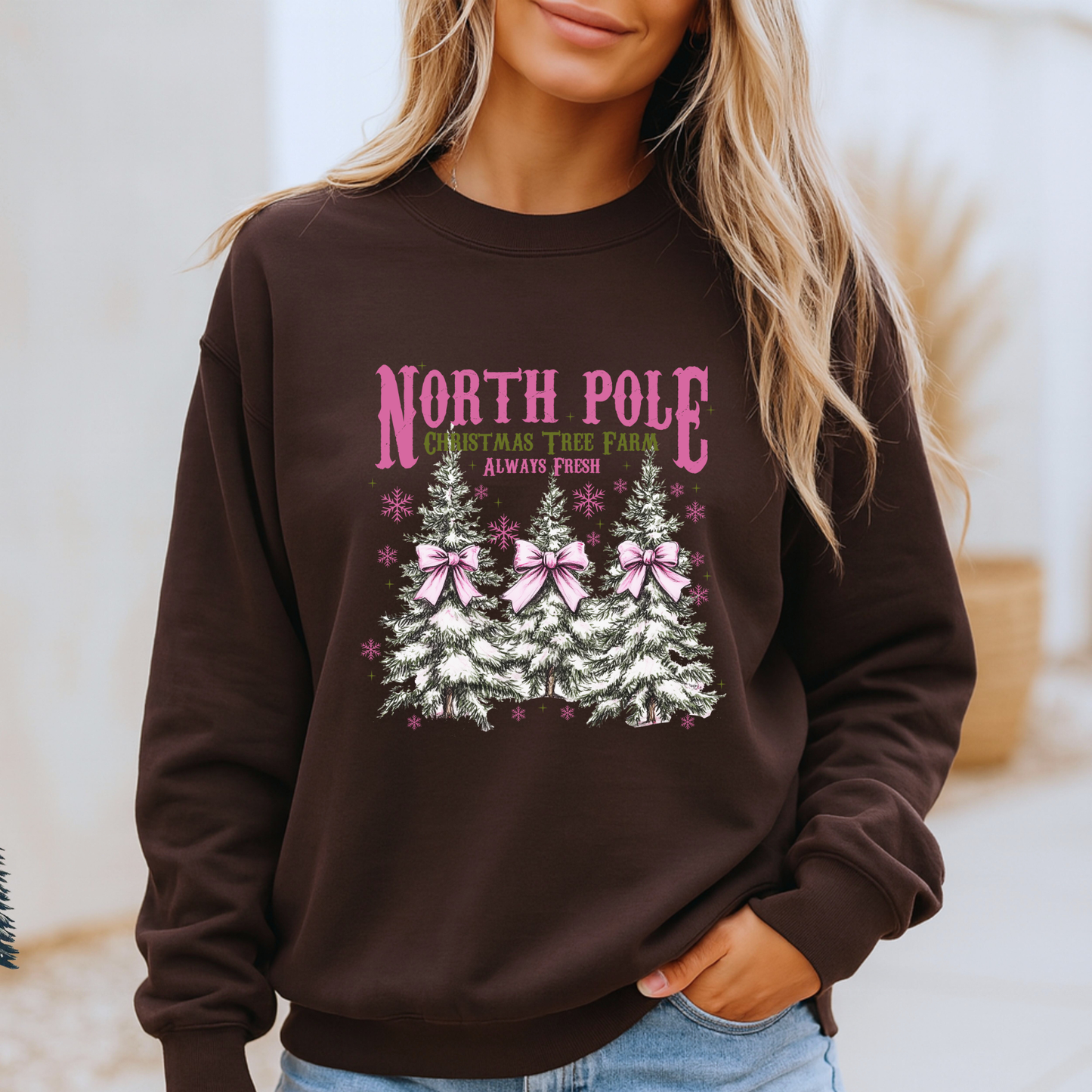 🌲❄️ North Pole Tree Farm ❄️🌲 Organic Cotton Sweatshirt