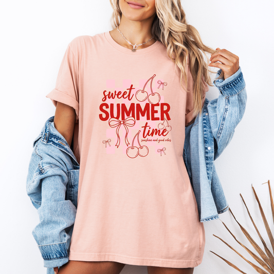 🍒🎀 Sweet Summer Cherry T-Shirt ☀️✨