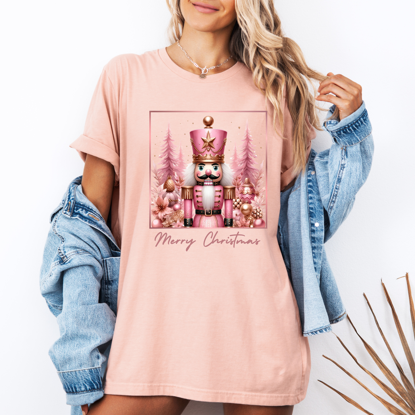 💕🌟 Pink Nutcracker Christmas 🎁 100% Organic Cotton T-Shirt