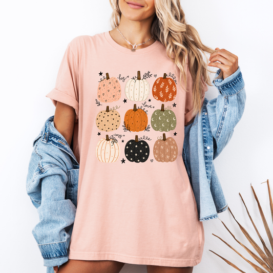 🎃🍂 Pumpkin Patch Cuties Cotton T-Shirt 🧡✨
