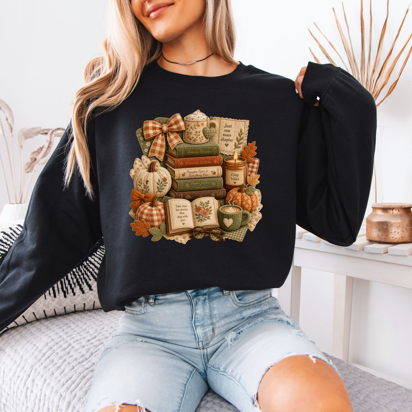 🍂📚 Autumn Stories & Cozy Chapters Sweatshirt 🎃☕