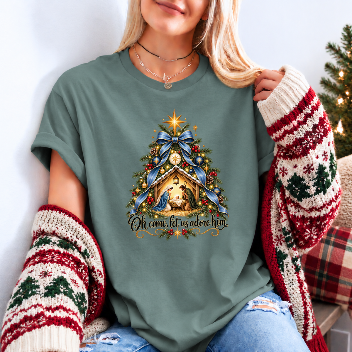 The Miracle of Christmas 🌟 Organic Cotton Christmas T-Shirt