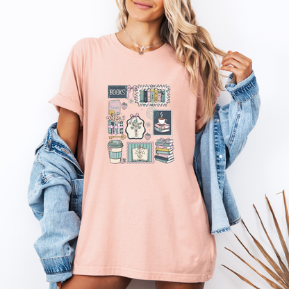 Bookish Cozy Life T-Shirt ☕📖🌿