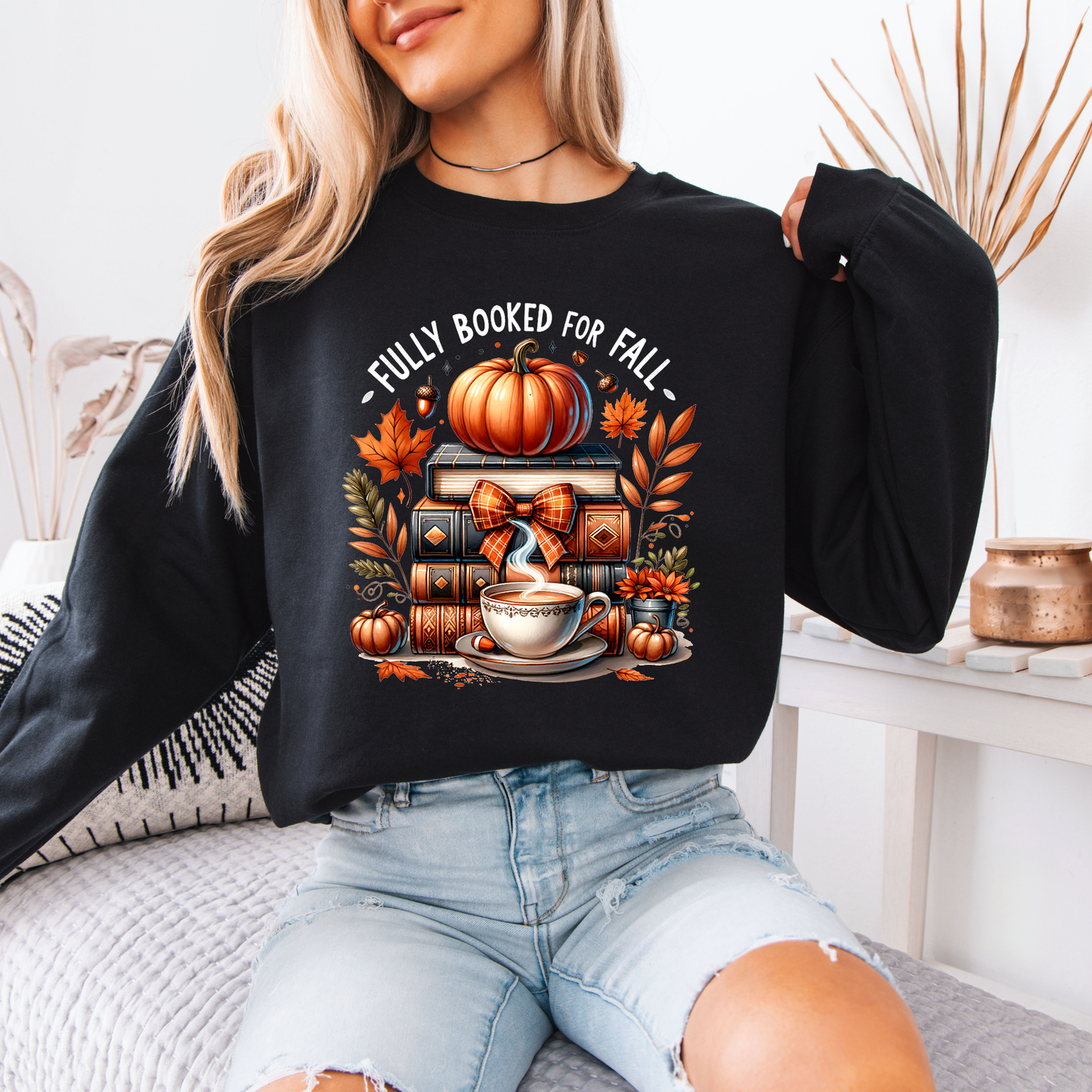 🍂📚 Fully Booked for Fall Sweatshirt 🎃☕